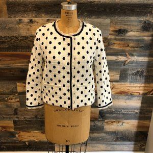 NWT Women's J Crew Polka Dot Ladies Jacket, Size 4